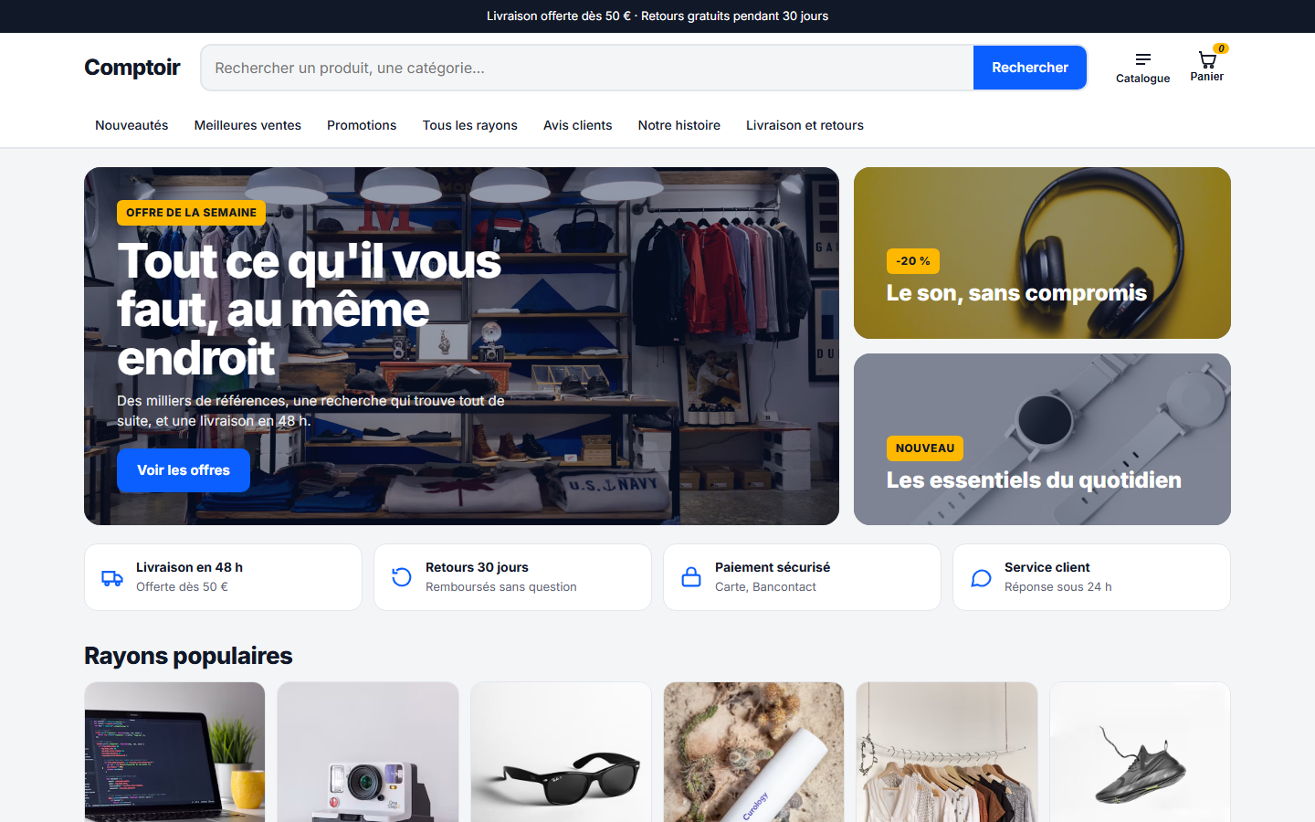 Thème Comptoir